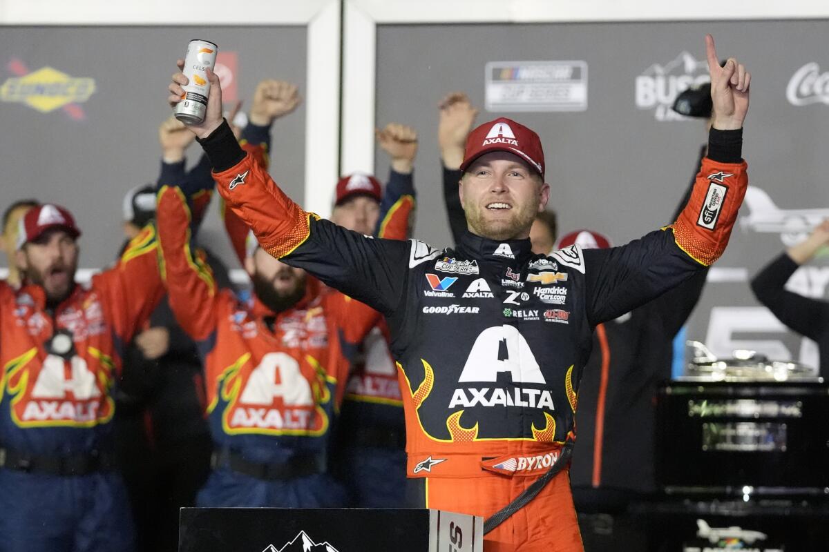 Image 388457267578 WILLIAM BYRON COMES OUT ON TOP IN DRAMATIC NASCAR CUP SERIES DAYTONA 500 RACE FINALE IN FLORIDA