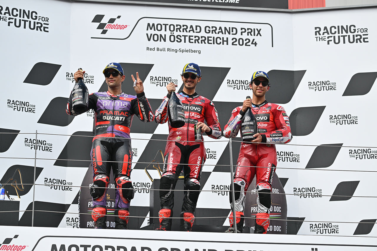 Image 297495626063 ALPINESTARS TOP FOUR LOCK-OUT AS PECCO BAGNAIA STORMS TO MOTOGP VICTORY AT RED BULL RING, AUSTRIA