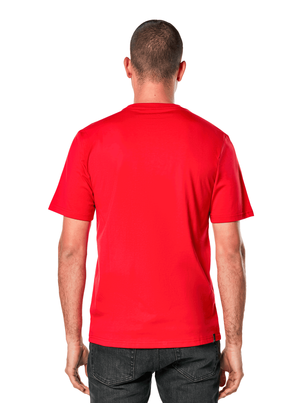 Alpinestars Ageless 2.0 CSF Tee, t-shirt à manches courtes, vue de dos, rouge, sportswear décontracté inspiré du sport automobile