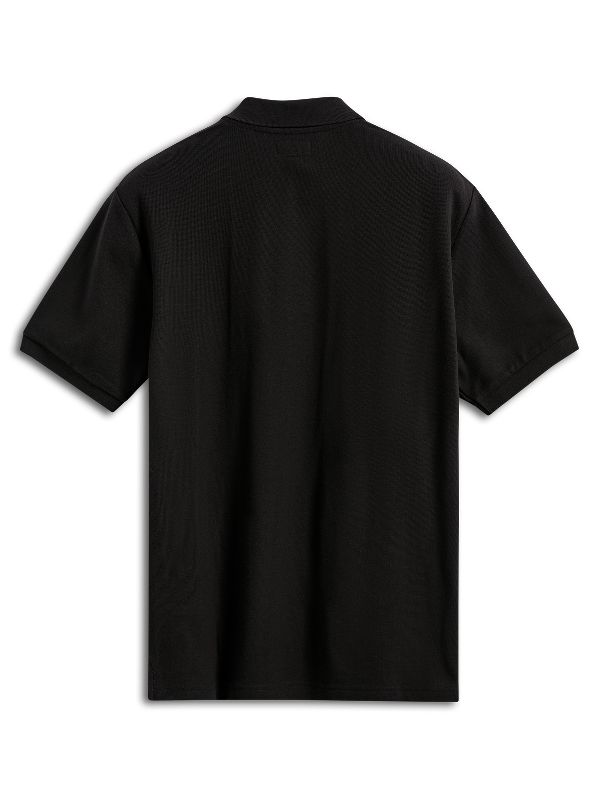 Alpinestars Endeavor Classic Polo, polo shirt met korte mouwen, zwart, achteraanzicht, klassieke piqué stof met geribde kraag en manchetten, casual motorsport sportkleding