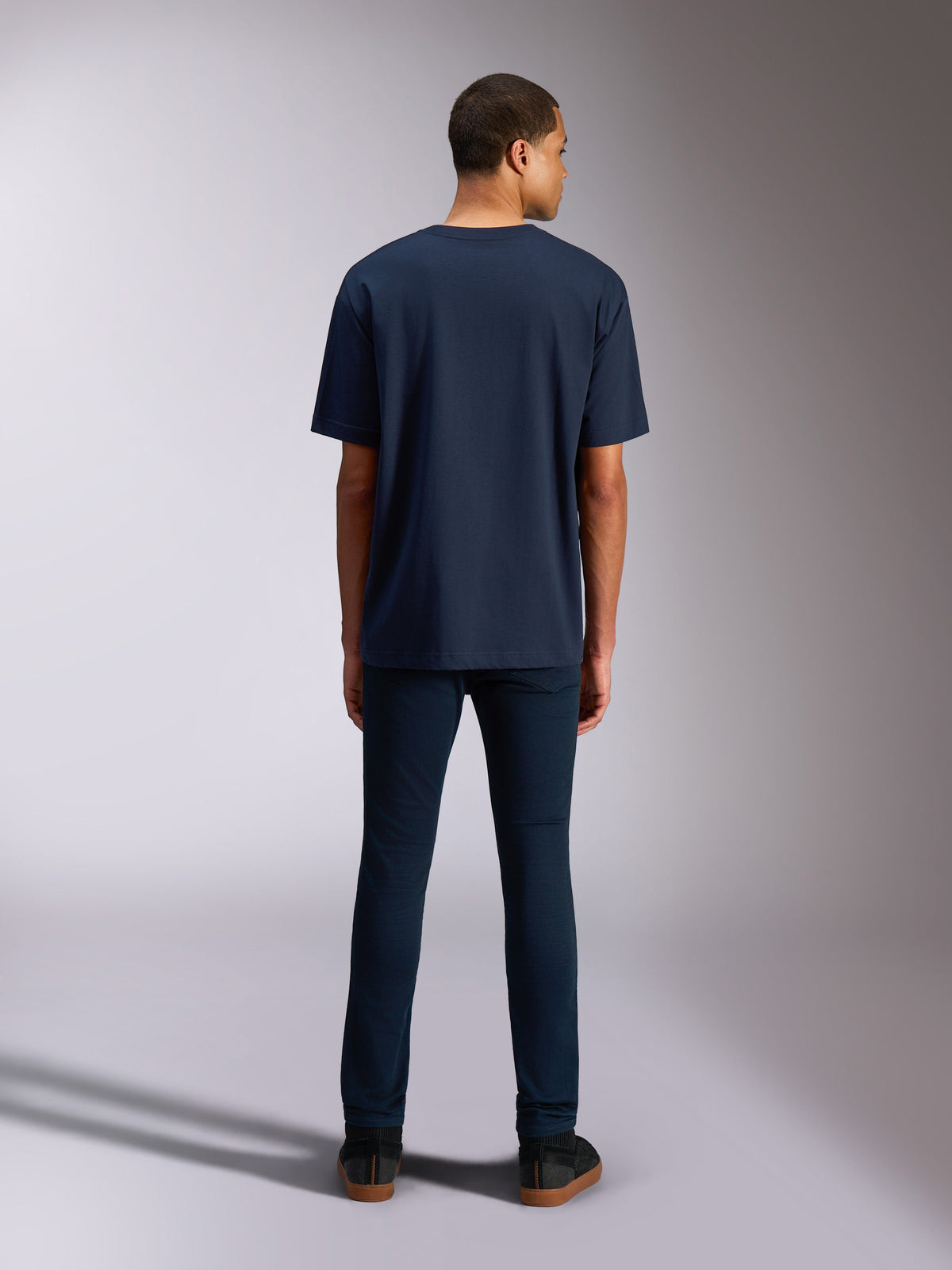 Alpinestars Alter Oversized CSF Tee, Short Sleeve T-Shirt, Navy Blue, back view showing the relaxed oversized fit, casual lifestyle streetwear