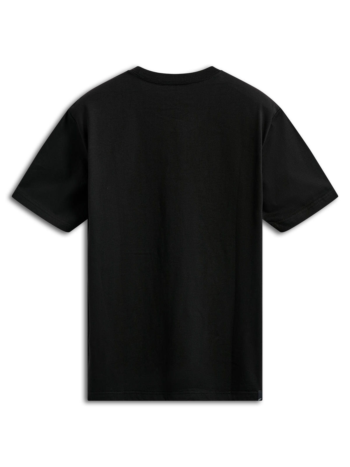 Alpinestars Noka CSF T-Shirt, Kurzarm-T-Shirt, Schwarz, Rückansicht, schlichtes einfarbiges Design, lässige vom Motorsport inspirierte Sportbekleidung