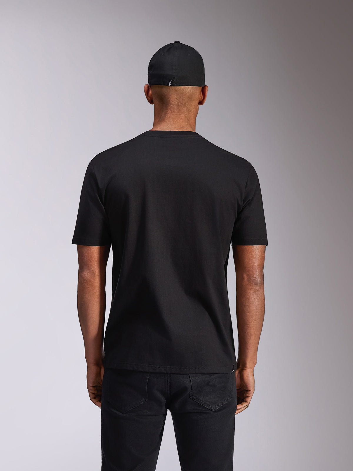 Alpinestars Plate CSF Tee, T-shirt met korte mouwen, zwart, achteraanzicht, casual motorsport sportkleding