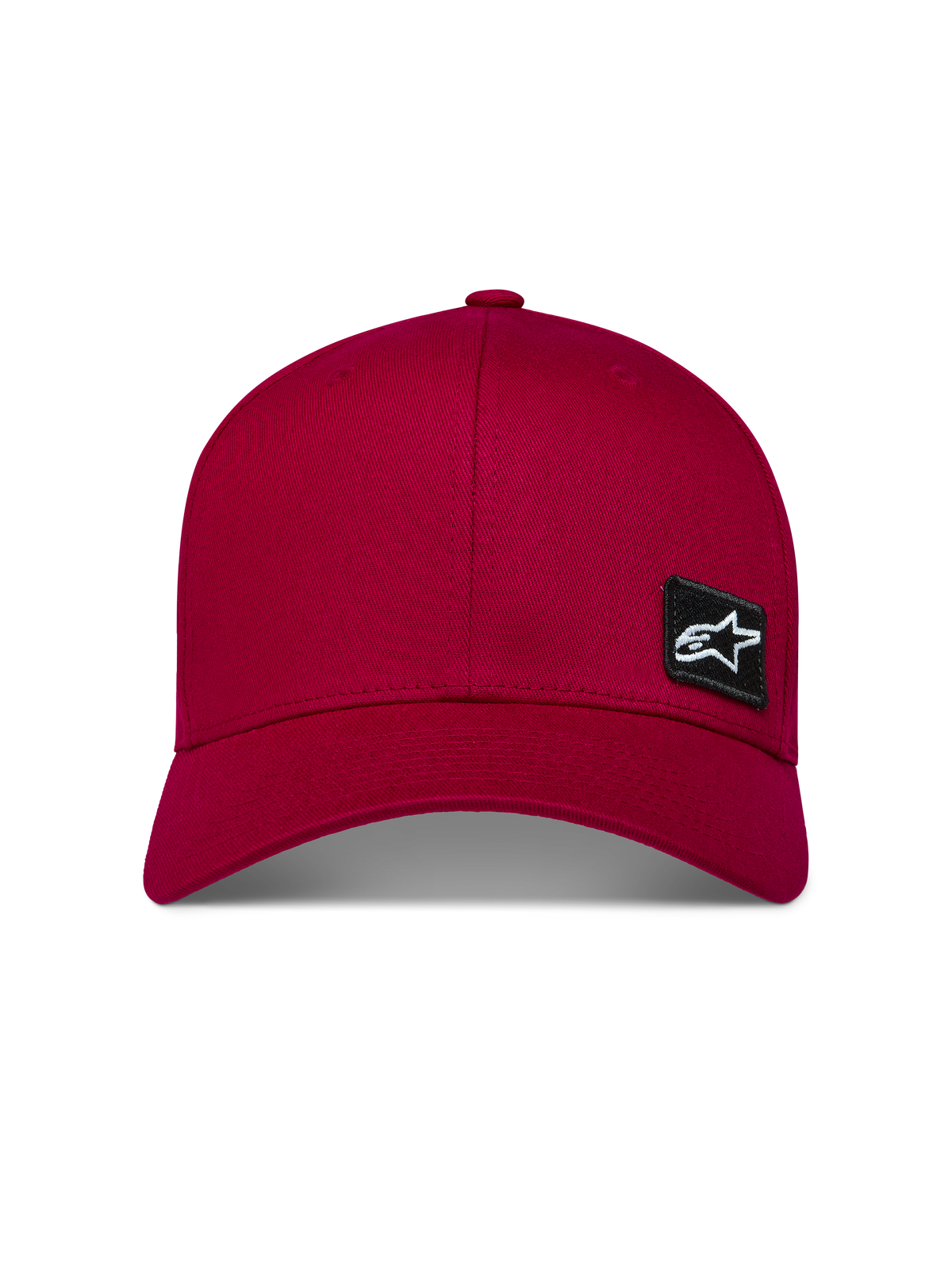 Alpinestars Pivot casquette, sportswear, rouge foncé, en sergé, visière courbée, couronne structurée, patch logo Astars noir