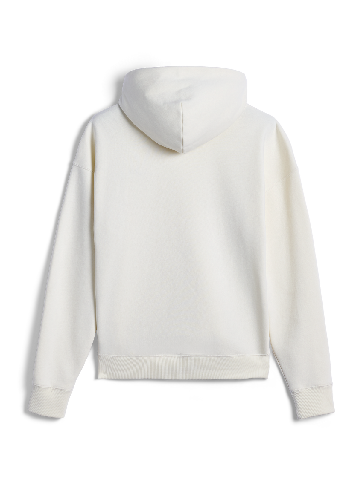 Alpinestars Essentials Ageless Hoodie, achteraanzicht van off-white casual hoodie, ontspannen pasvorm met geribbelde manchetten en zoom, strakke minimalistische esthetiek voor dagelijks comfort