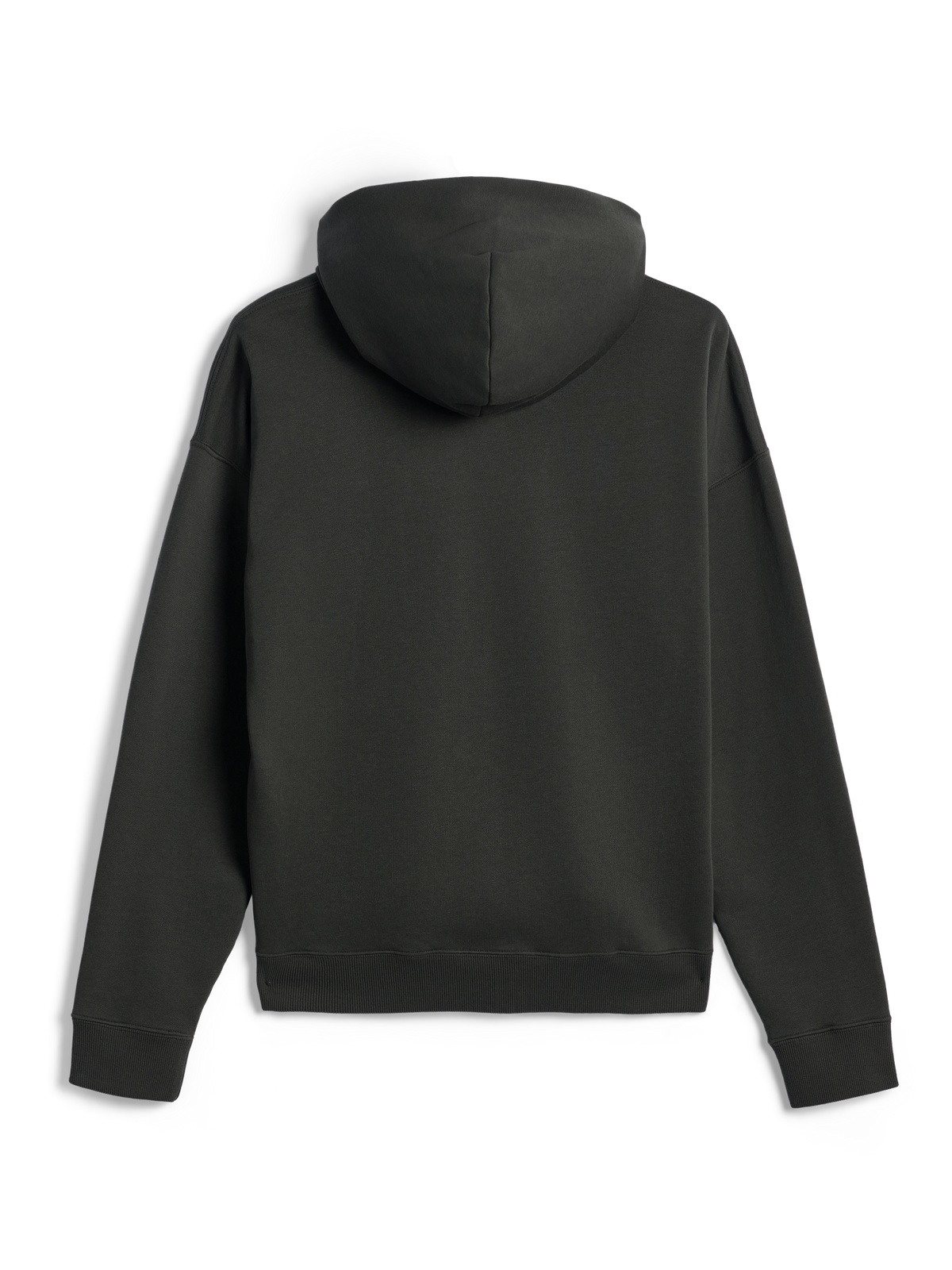 Alpinestars Essentials Ageless Zip Hoodie, vue de dos, Off Black, sweat à capuche entièrement zippé, coupe décontractée avec poignets et ourlet côtelés, polaire délavée à la pierre, design sportswear décontracté et minimaliste