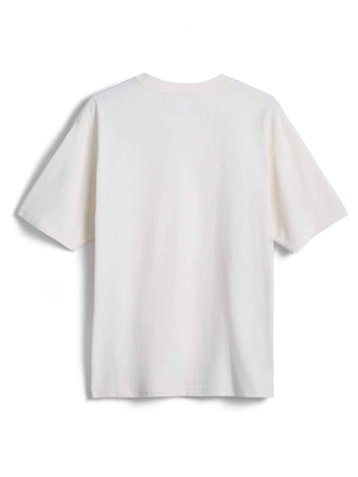 T-shirt Alpinestars Essentials Ageless SS, t-shirt à manches courtes, blanc cassé, vue de dos unie, coupe décontractée, sportswear décontracté
