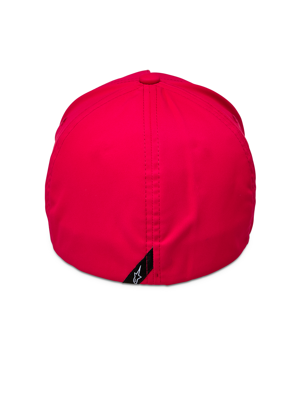 Alpinestars Ageless Reflex Waterproof pet, rood, achteraanzicht met een gesloten flex fit-ontwerp, verticale naad en een klein zwart label met een wit Astars-logo, hoogwaardige waterdichte stof