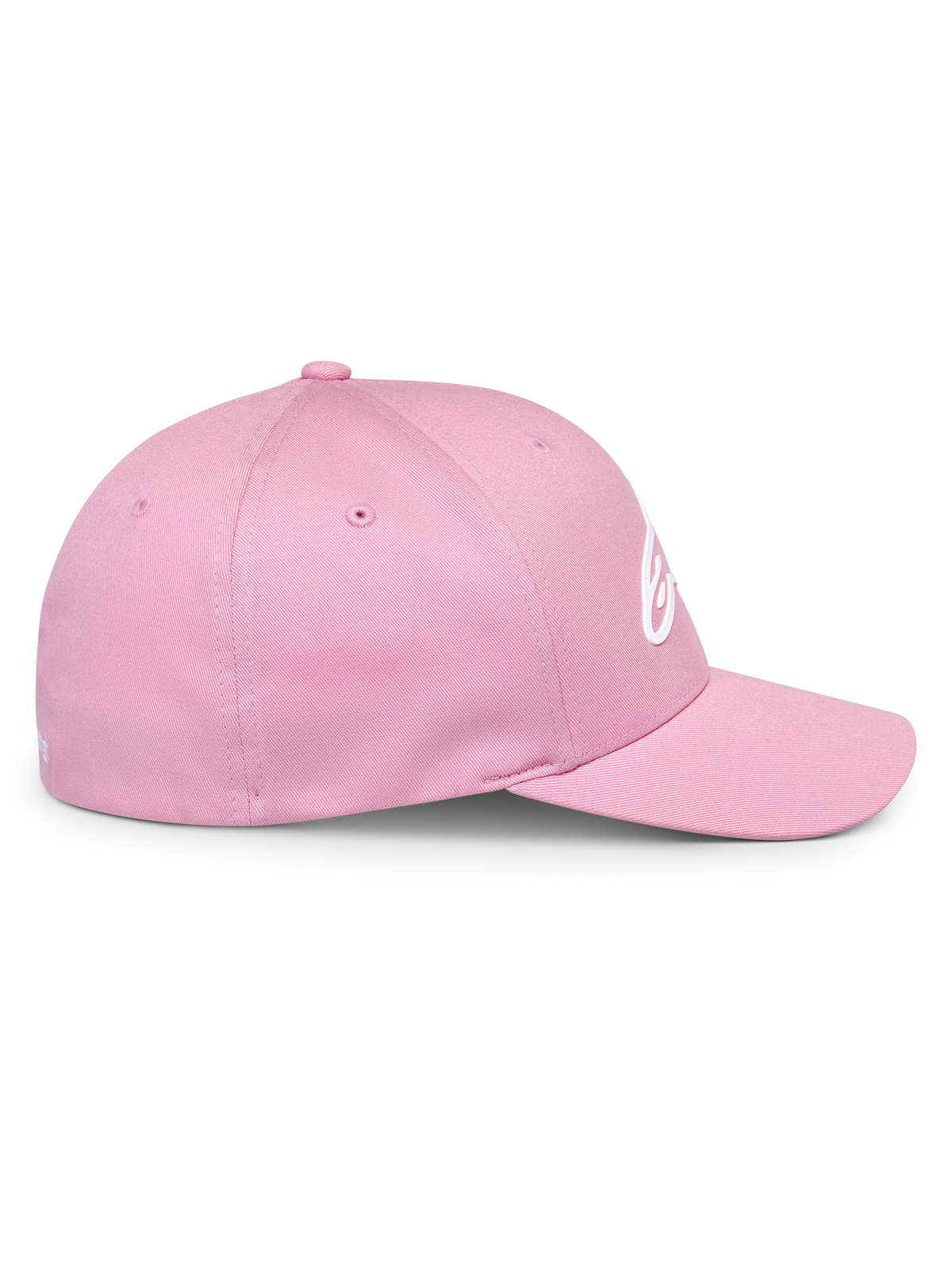 Alpinestars Ageless Multi Hat, pinkfarbene Baseballcap, Seitenansicht, gebogener Schirm und strukturierte Krone, weißes 3D-Astars-Logo, lässige, vom Motorsport inspirierte Streetwear