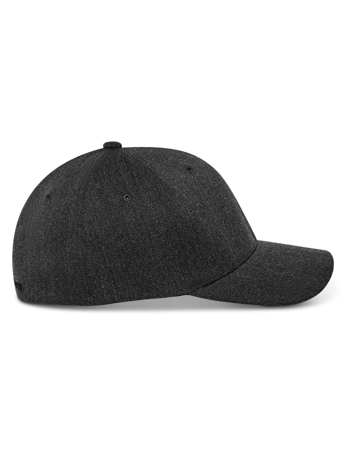 Casquette Alpinestars Corp Shift Multi, vue de côté, gris chiné foncé, couronne structurée avec visière courbée, tissu en sergé extensible, couvre-chef décontracté inspiré des sports mécaniques