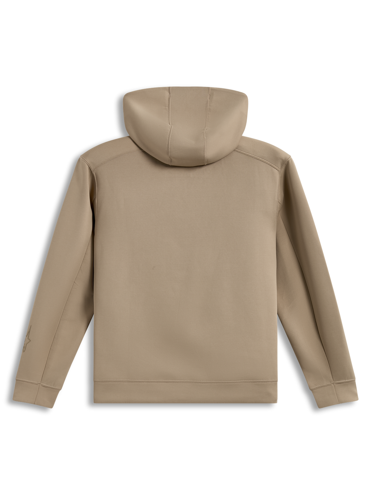 Alpinestars Datrix Hoodie, sweat à capuche sportswear marron, en polaire tri-mélange confortable, vue de dos