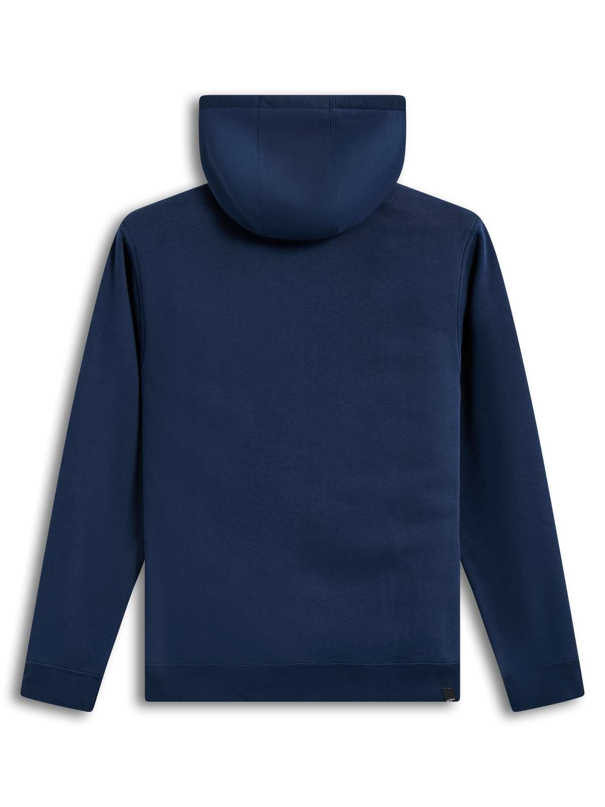 Alpinestars Race Wordmark Hoodie, sweat à capuche en polaire bleu marine, vue de dos, style sportswear avec capuche doublée et poignets côtelés.