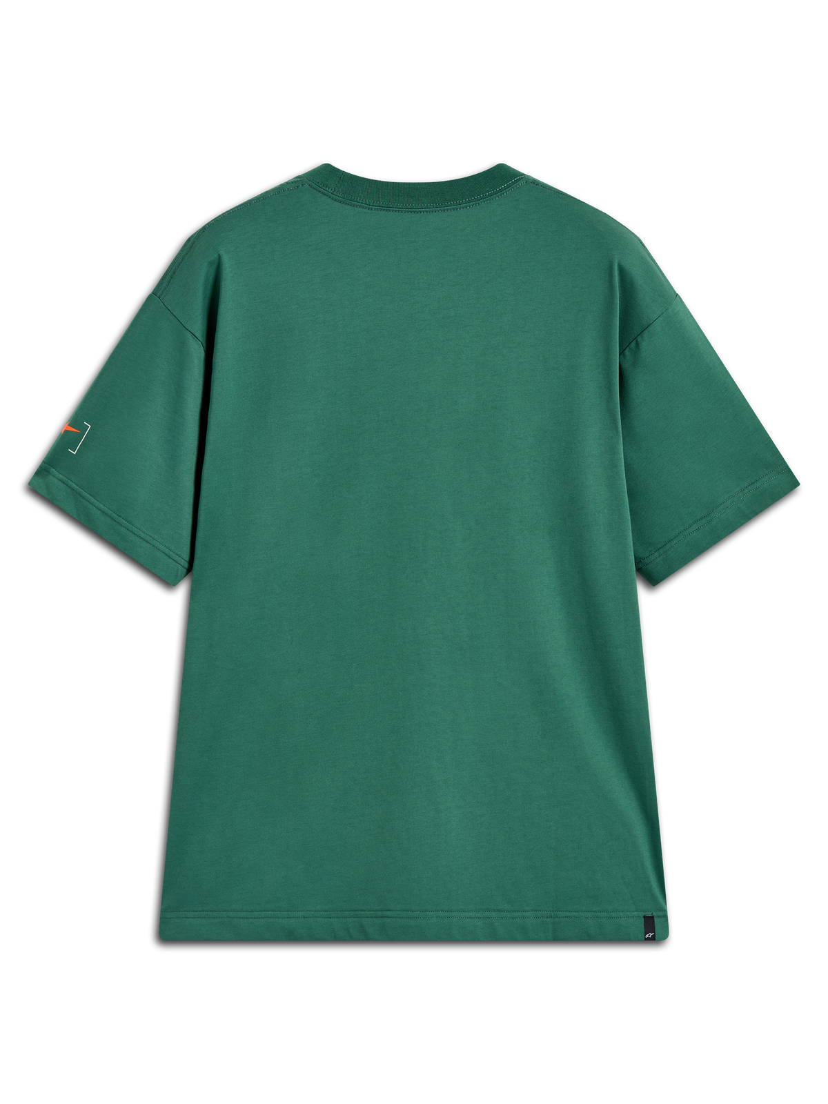 Alpinestars Infinity Oversized CSF Tee, t-shirt à manches courtes sportswear, vert, logo orange sur la manche, vue de dos