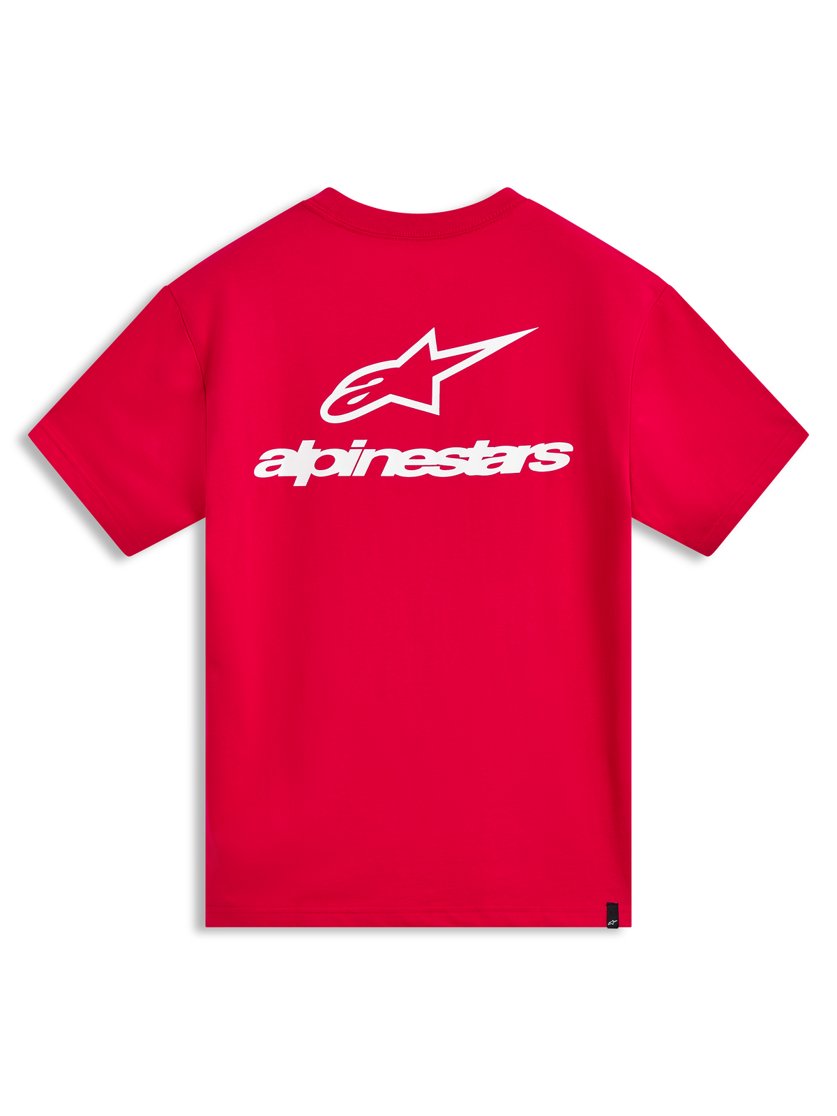Alpinestars Combo Back CSF Tee, t-shirt à manches courtes, rouge et blanc, vue de dos avec logo Astars blanc, style sportswear décontracté