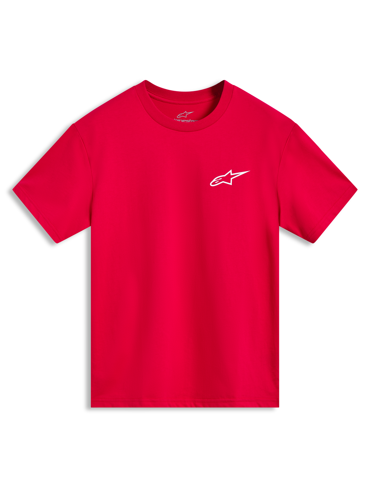 Alpinestars Combo Back CSF, t-shirt à manches courtes rouge avec logo Astars blanc, style sportswear