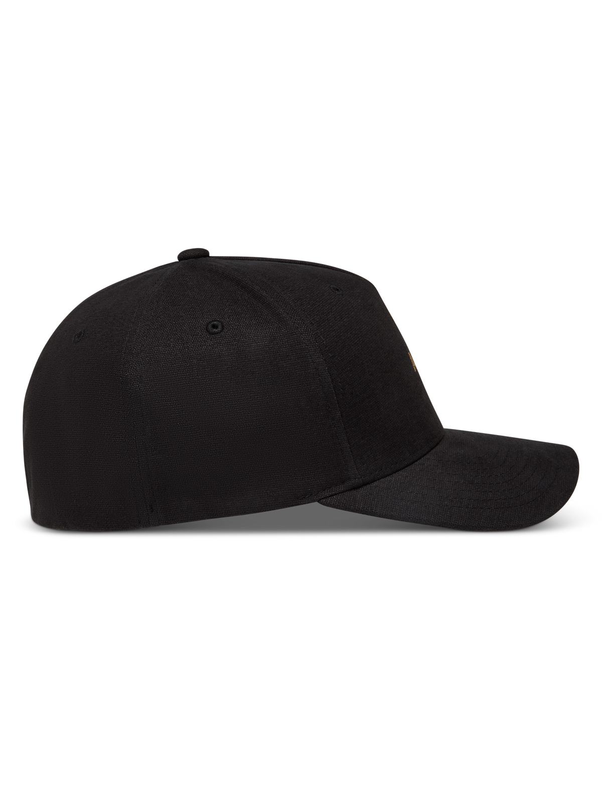 Alpinestars County Canvas, casquette noire avec visière courbée et couronne structurée, tissu oxford peigné, vue de profil