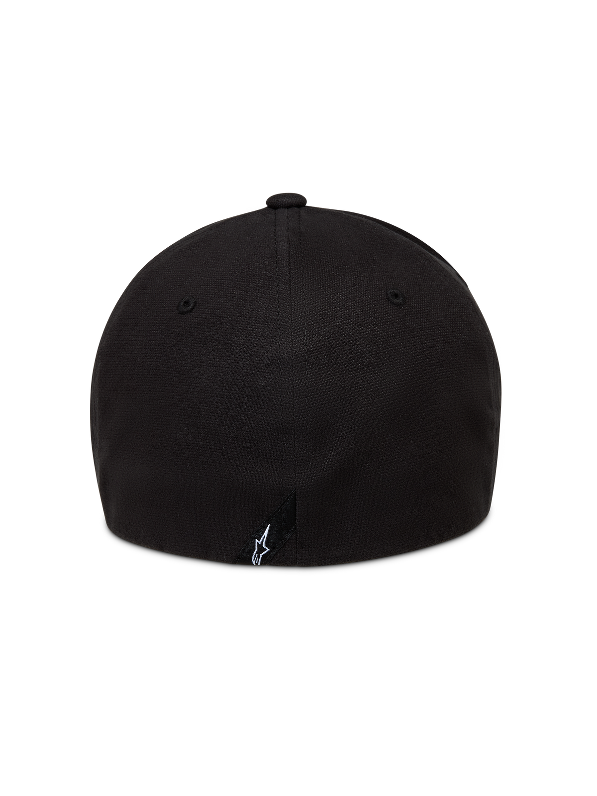 County Canvas Casquette d'Alpinestars, noire, casquette de sport à dos flexible avec logo Astars brodé à l'arrière.