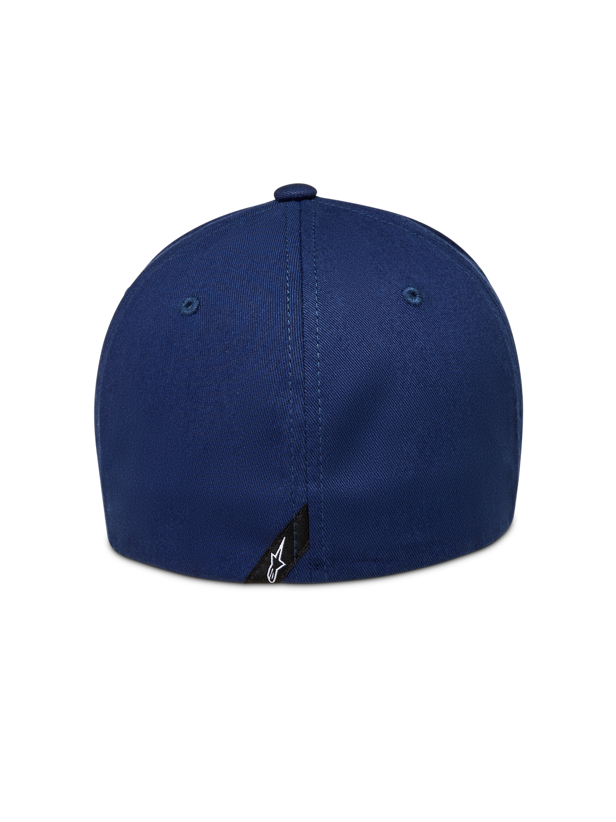 Alpinestars Arclight hoed, blauwe baseballpet met flexibele achterzijde en een klein Astars-logolabel.