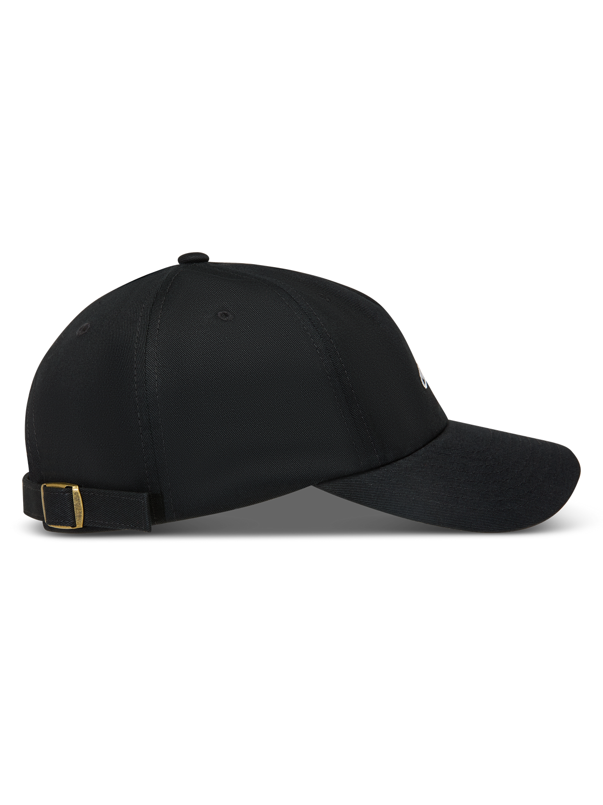 Alpinestars Dylan Dad Casquette, casquette de sportswear noire en sergé avec visière courbée et boucle en laiton