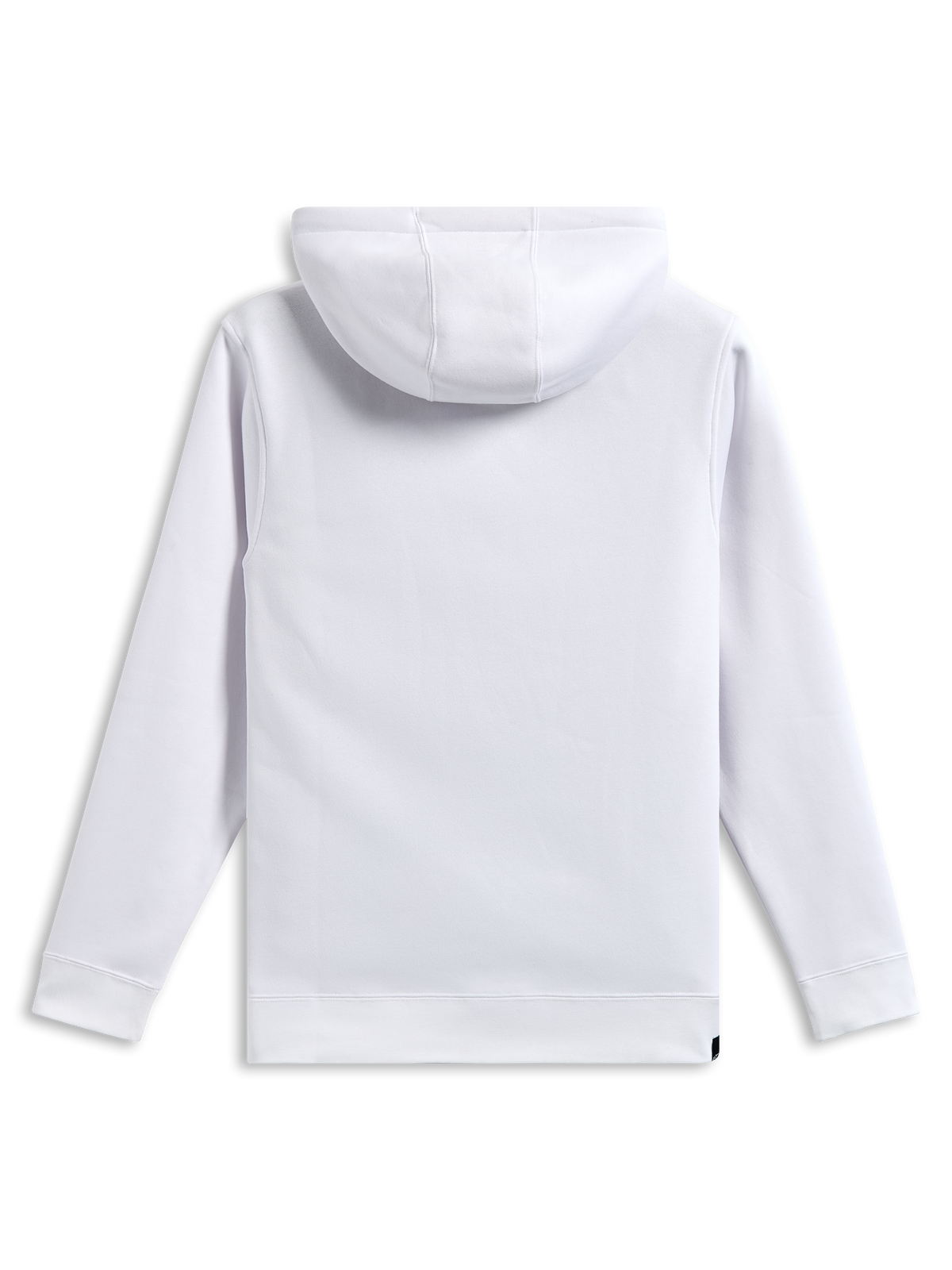 Alpinestars Blaze V3 Hoodie, vue de dos, blanc uni, sweat à capuche en polaire, manches longues avec poignets et ourlet côtelés, vêtement de sport décontracté