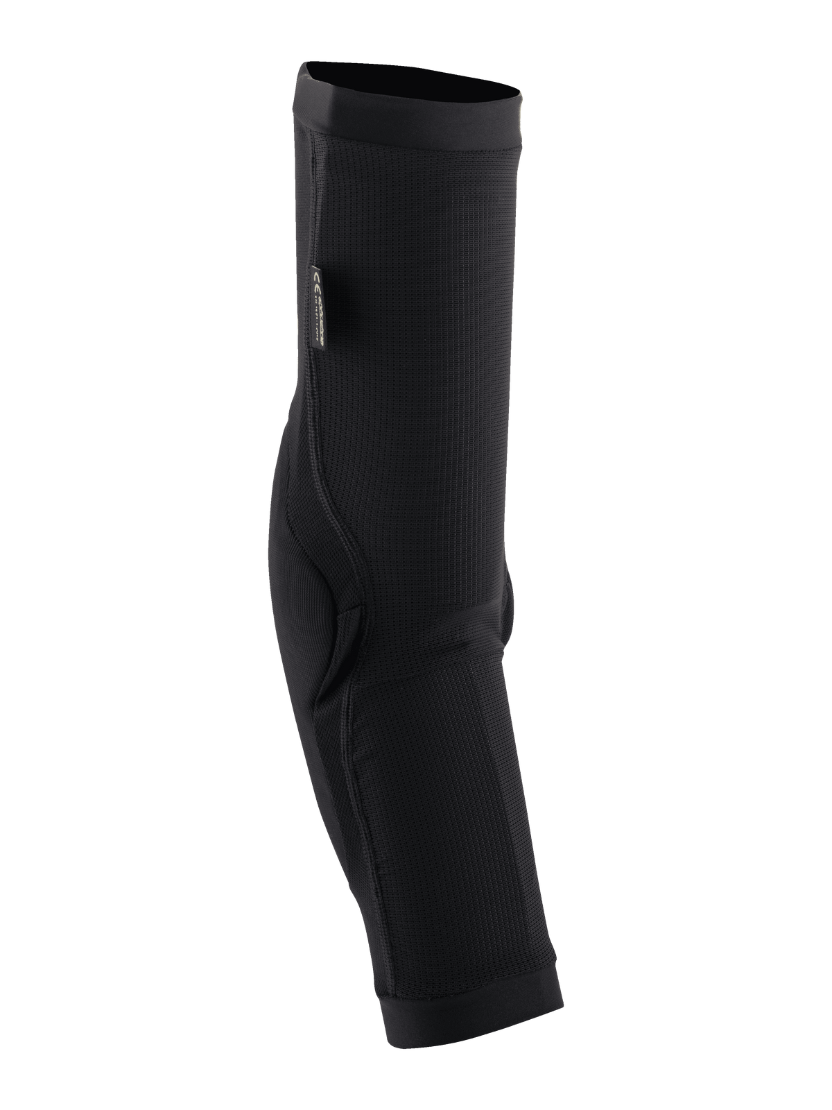 Alpinestars Paragon Plus elleboogbeschermers, zwart, slip-on mountainbike elleboogbeschermers met een ademende mesh-mouw en versterkte padding voor off-road bescherming