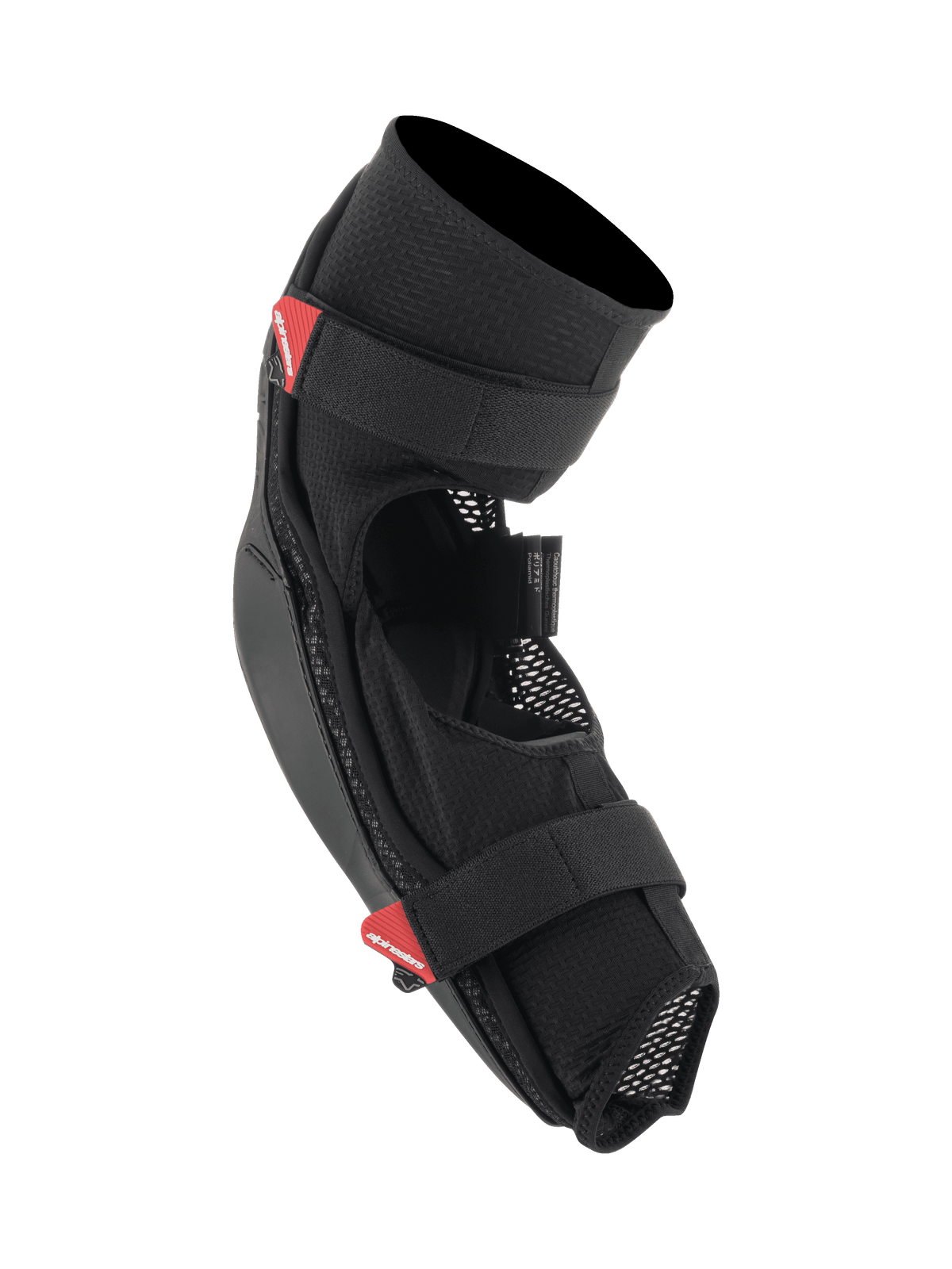Alpinestars Bionic Pro Ellenbogen-Protektoren, Schwarz und Rot, leichte MTB-Ellbogenschützer mit atmungsaktivem Mesh-Chassis, dualem Klettverschluss-System und integrierten, stoßabsorbierenden Schalen