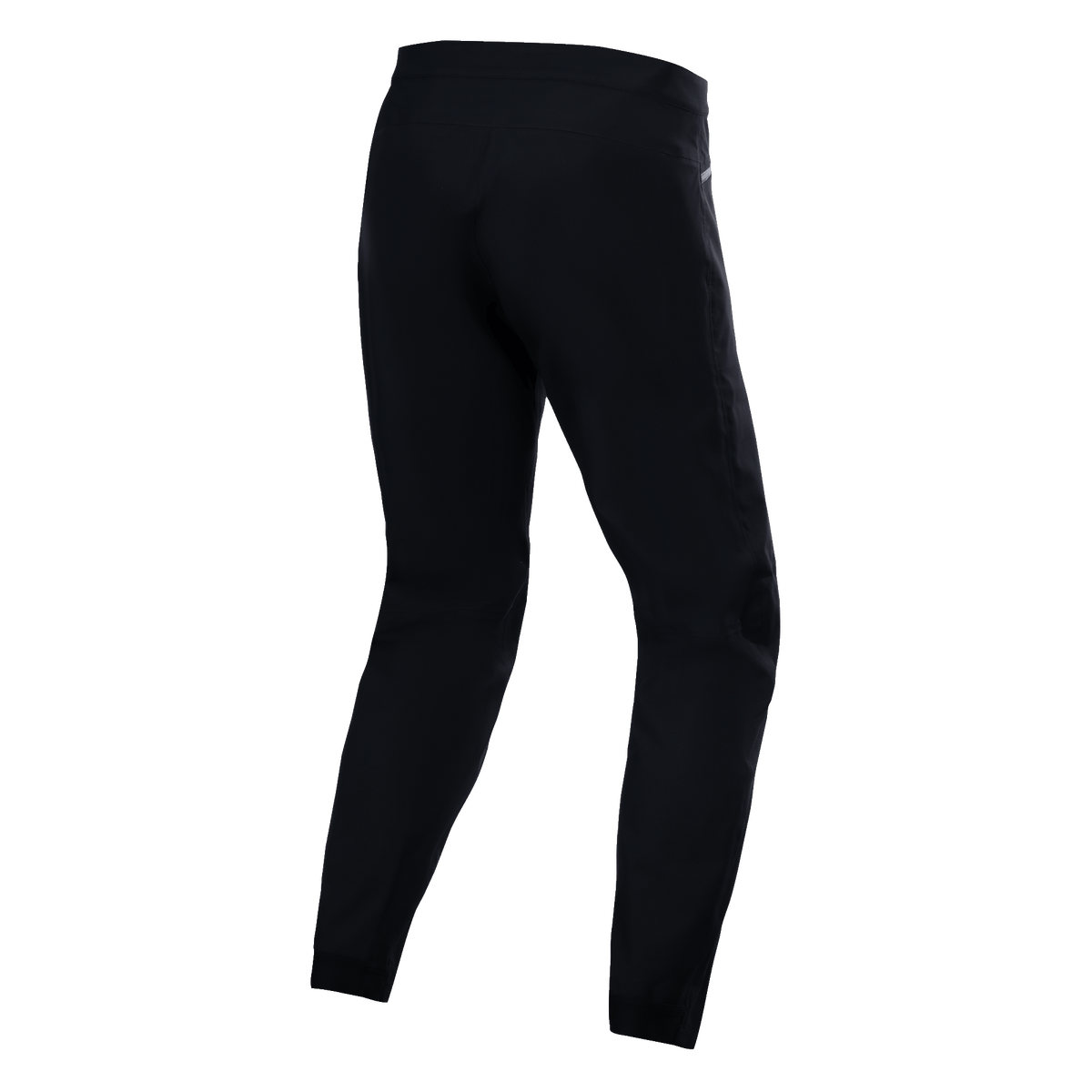 Alpinestars A-Dura Waterproof Pants, zwart, achteraanzicht met technische textielconstructie, mountainbikebroek met 20k waterdichtheid, duurzame stretchstof voor off-road ritten in natte omstandigheden