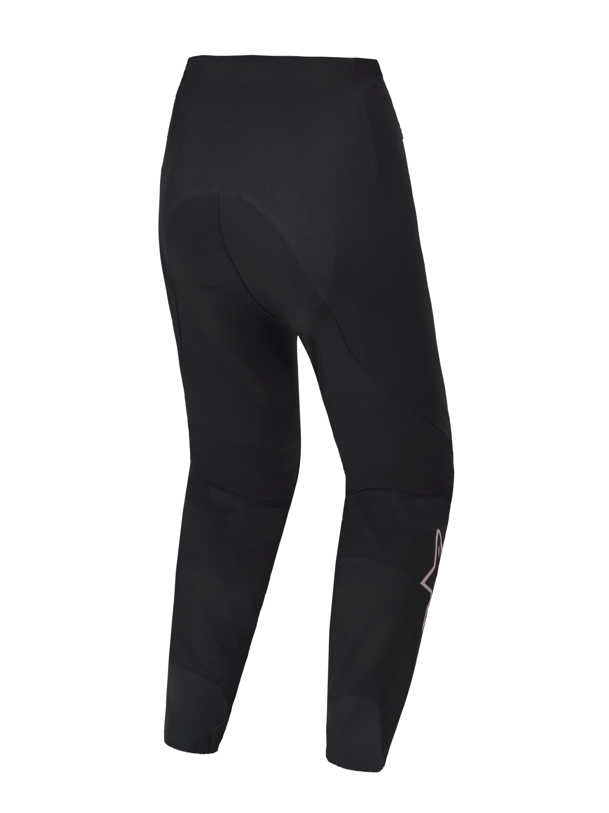 Zwarte A-Supra Elite MTB-broek, achteraanzicht met duurzame 4-way stretchstof en ergonomisch race-ontwerp.