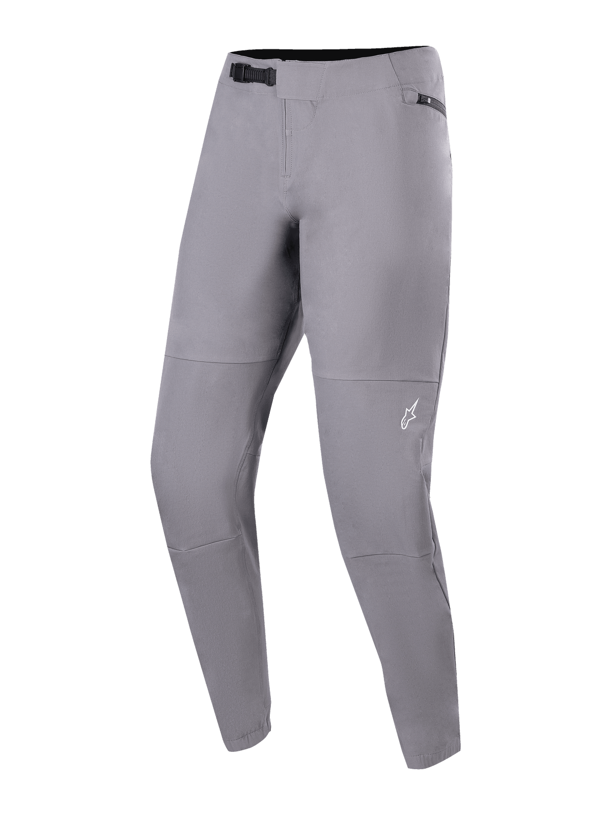 Alpinestars A-Dura Elite Pants, mountainbikebroek, donkergrijs, voorzien van een ratelsluitsysteem aan de voorzijde en zakken met ritssluiting, duurzame 4-way stretch Cordura-stof voor off-road fietsen