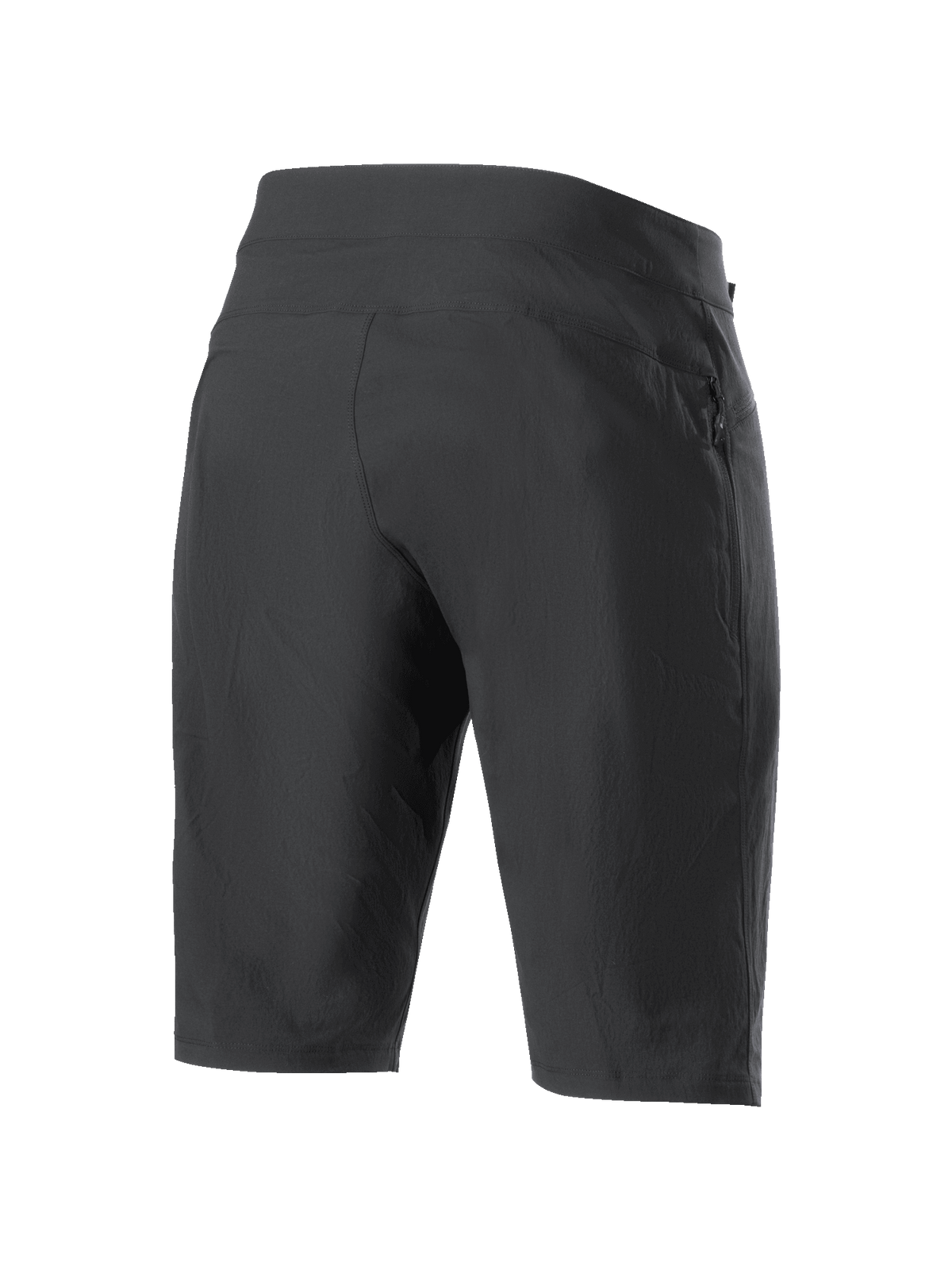 Alpinestars Women Stella A-Dura Shorts, Mountain Bike Shorts, Black, rear view showing durable 2-way stretch fabric and athletic construction, high-performance apparel for MTB and trail riding