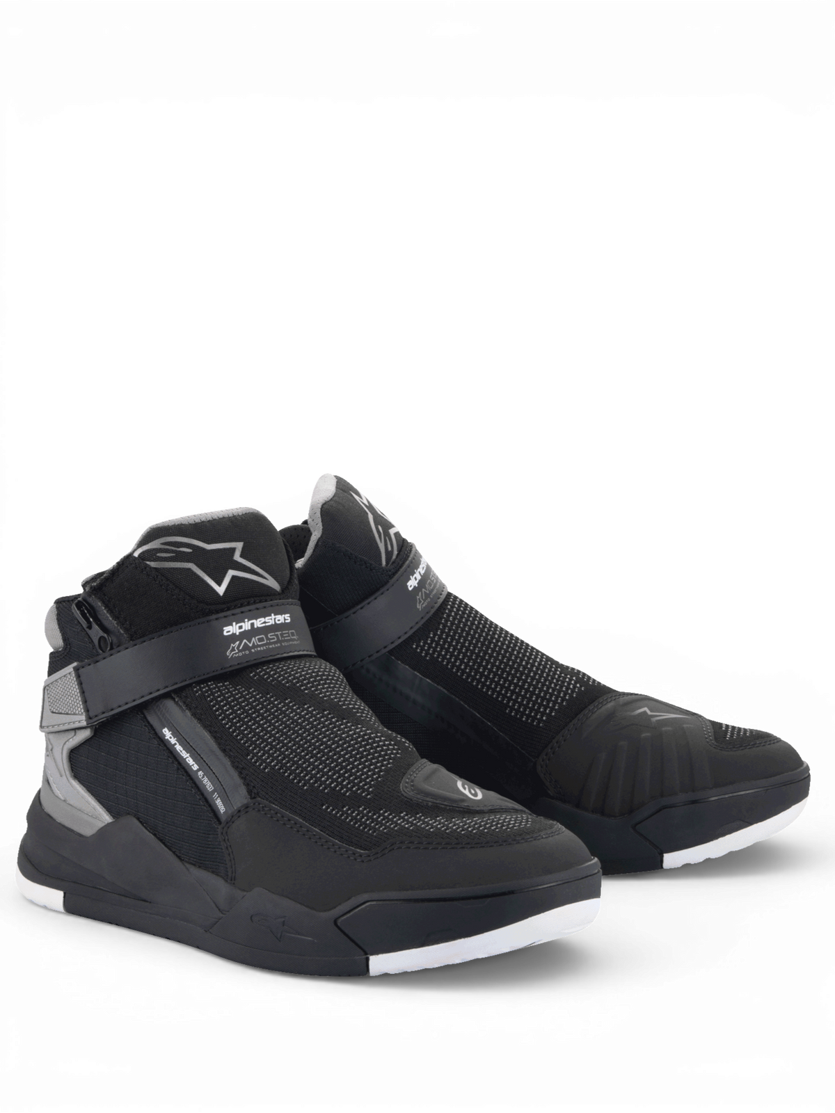Alpinestars Speedflight Street schoenen, urban herenmotorlaarzen in zwart en grijs, CE-gecertificeerd met ademend mesh.