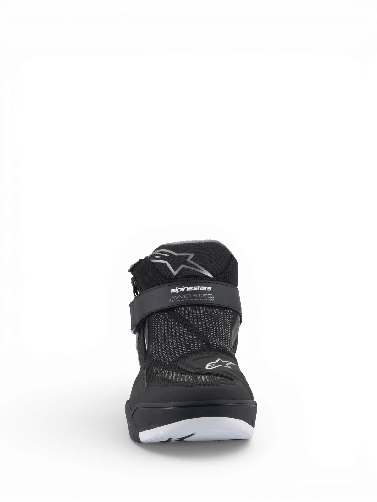 Alpinestars Speedflight Street schoenen, urban motorlaarzen voor heren, zwart, ademend mesh met MO.ST.EQ. logo-riem.