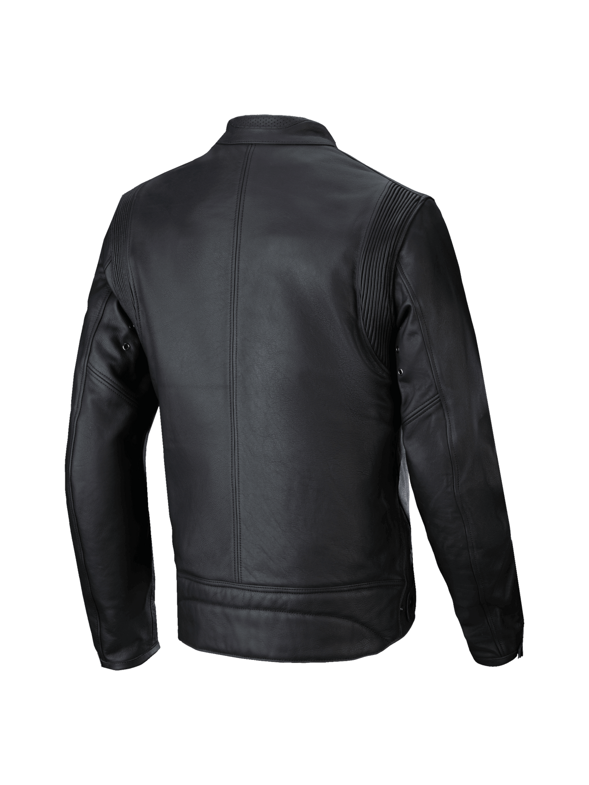 Alpinestars veste en cuir Dyno, blouson de moto urbain pour homme, noir, cuir de bovin premium, vue de dos