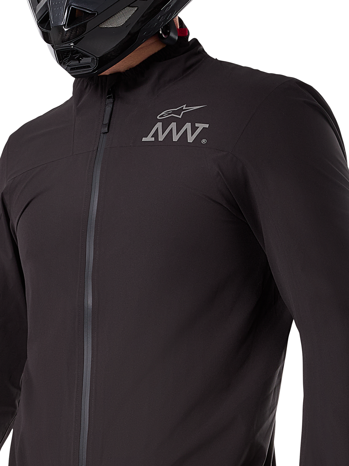 Alpinestars AMT-8 Stretch Drystar® XF Jackenfutter, schwarze wasser- und winddichte Stretch-Schicht, verpackbare technische Funktionsbekleidung für Adventure-Motorradfahrten