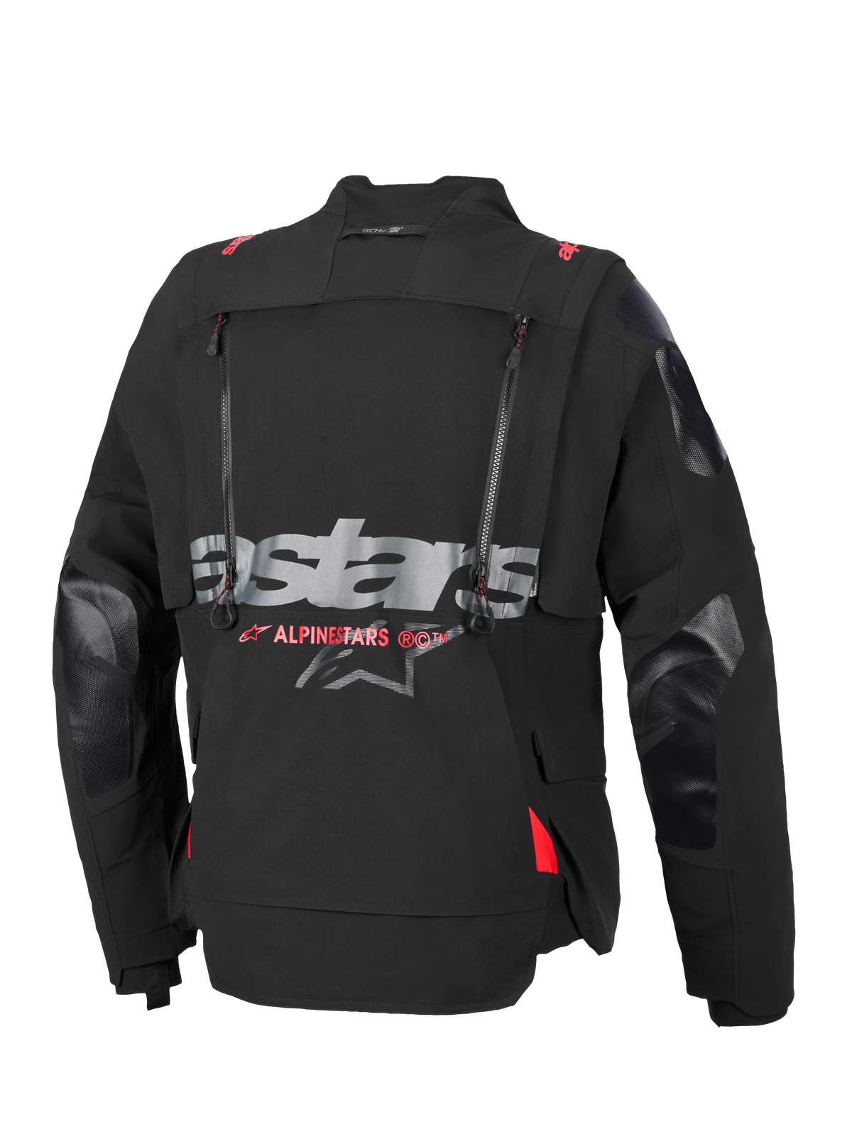 Alpinestars Halo Pro Drystar® XF Gelamineerde Jas, adventure motorjas, Black en Dark Shadow, modulaire 3-laags textielconstructie met waterdichte ritsen en ventilatiepanelen, ontworpen voor all-terrain touring