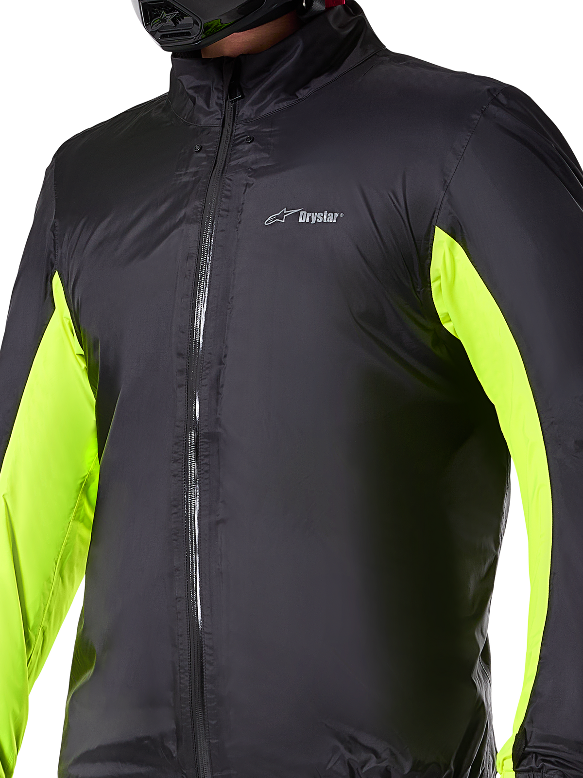 Alpinestars Bogotá Pro Drystar® jasvoering, waterdichte adventure motorlaag voor heren, zwart en geel fluo