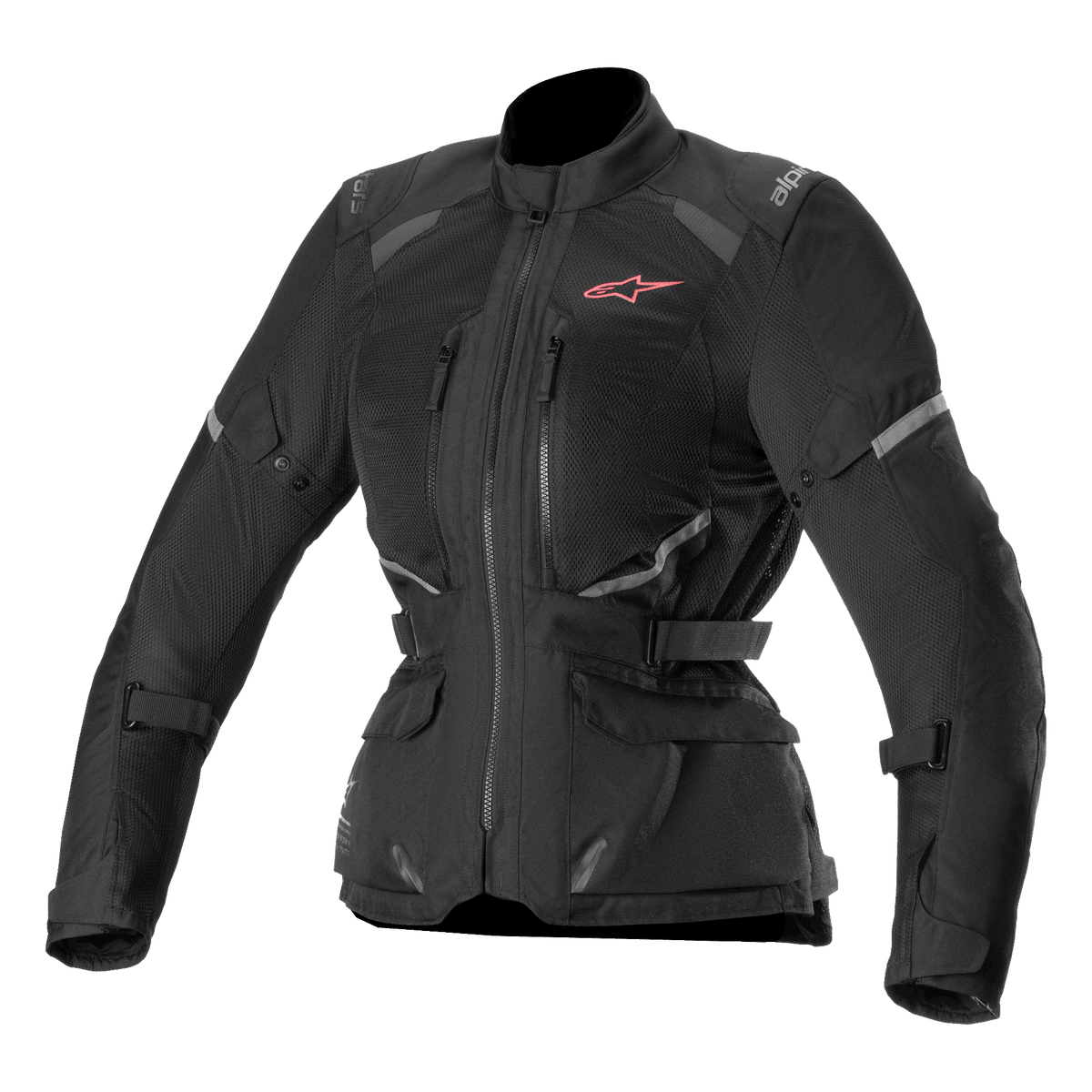 Alpinestars Veste Stella Andes Air Drystar, veste de moto touring pour femme, noire, ventilée avec mesh et compatible Tech-Air