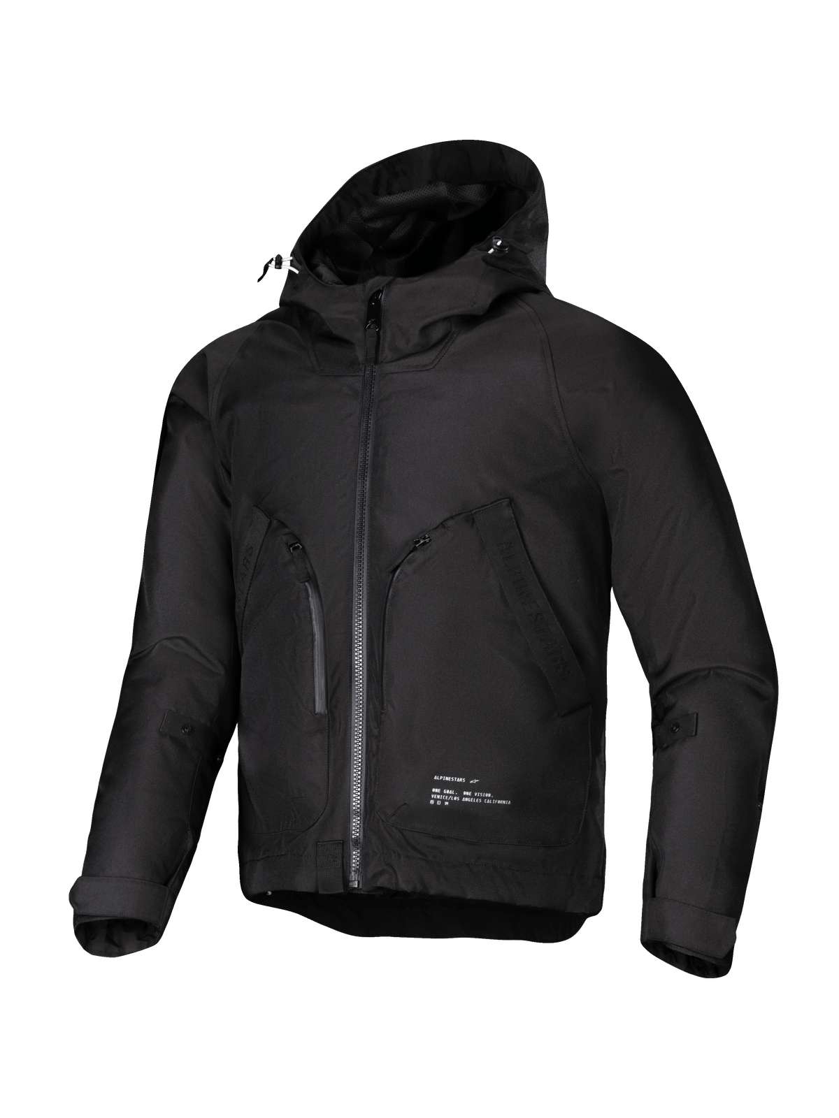Alpinestars Morush Wasserdicht Parka, urbane Herren-Motorradjacke, Schwarz, wasserdichtes Textil, Tech-Air® Ready, CE-zertifiziert.