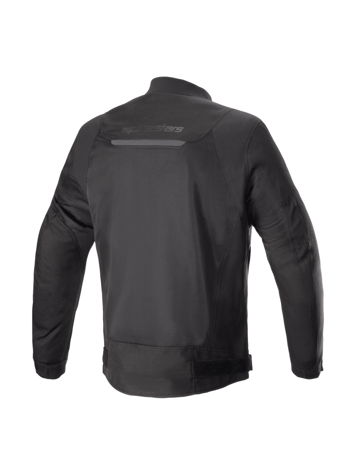 Alpinestars Luc V2 Air jas, urban motorjas, zwart, achteraanzicht met textiel meshpanelen en Tech-Air ready ontwerp.