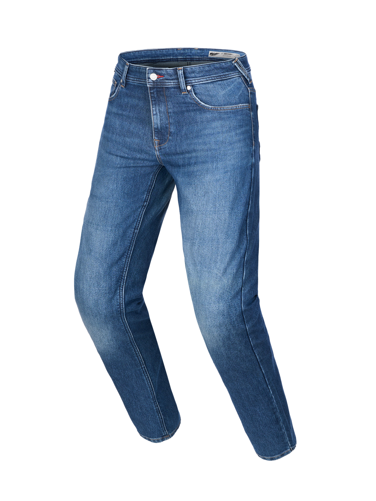 Alpinestars Flex Ast 8 Denim broek, AA-gecertificeerde motorjeans, medium blauw, regular-fit, enkellaags technisch denim