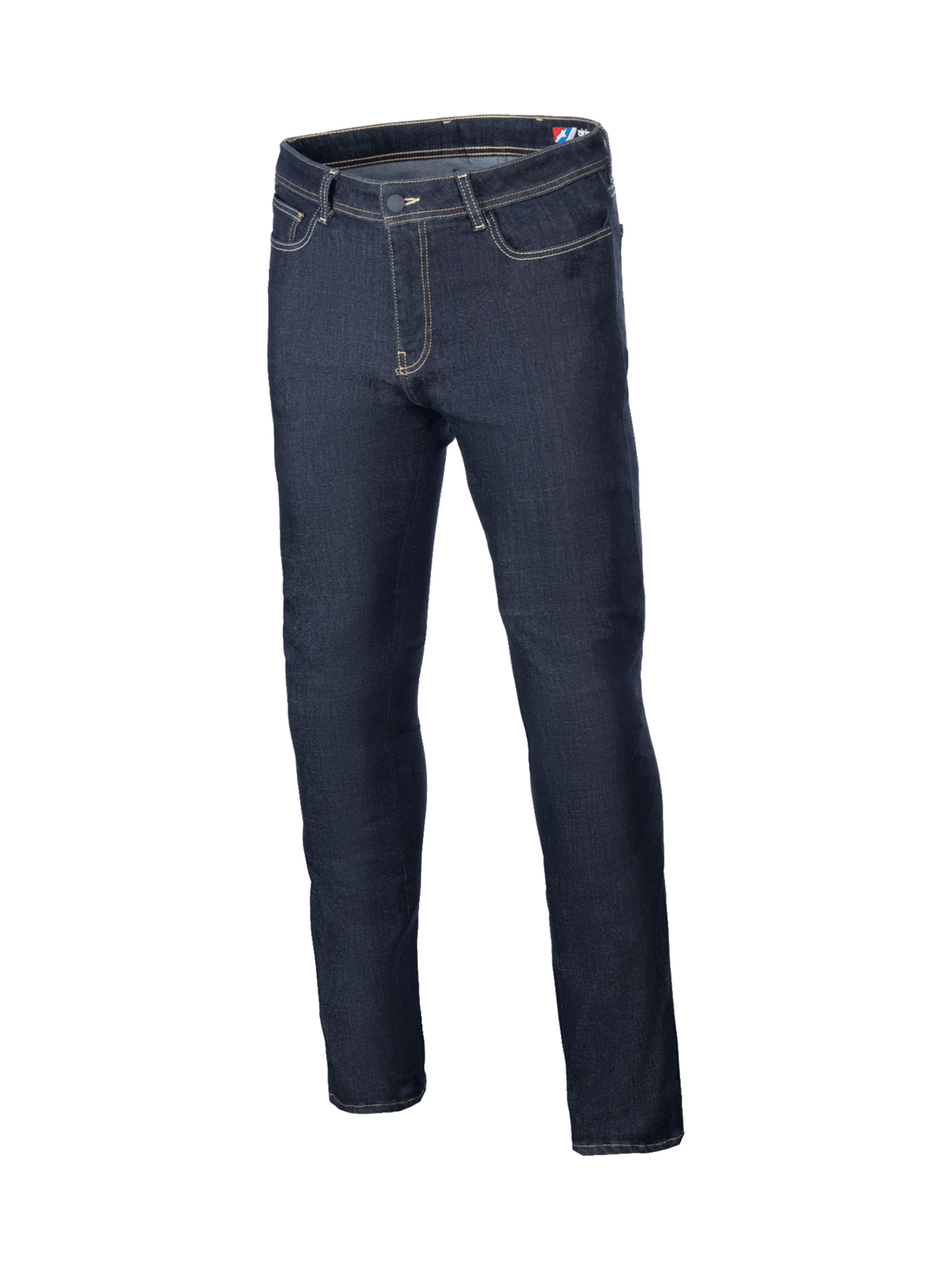 Alpinestars Cult-8 Stretch Denim Hose, Urban Motorradjeans für Herren, Blau, CE-zertifiziert, bequemer Stretch-Stoff