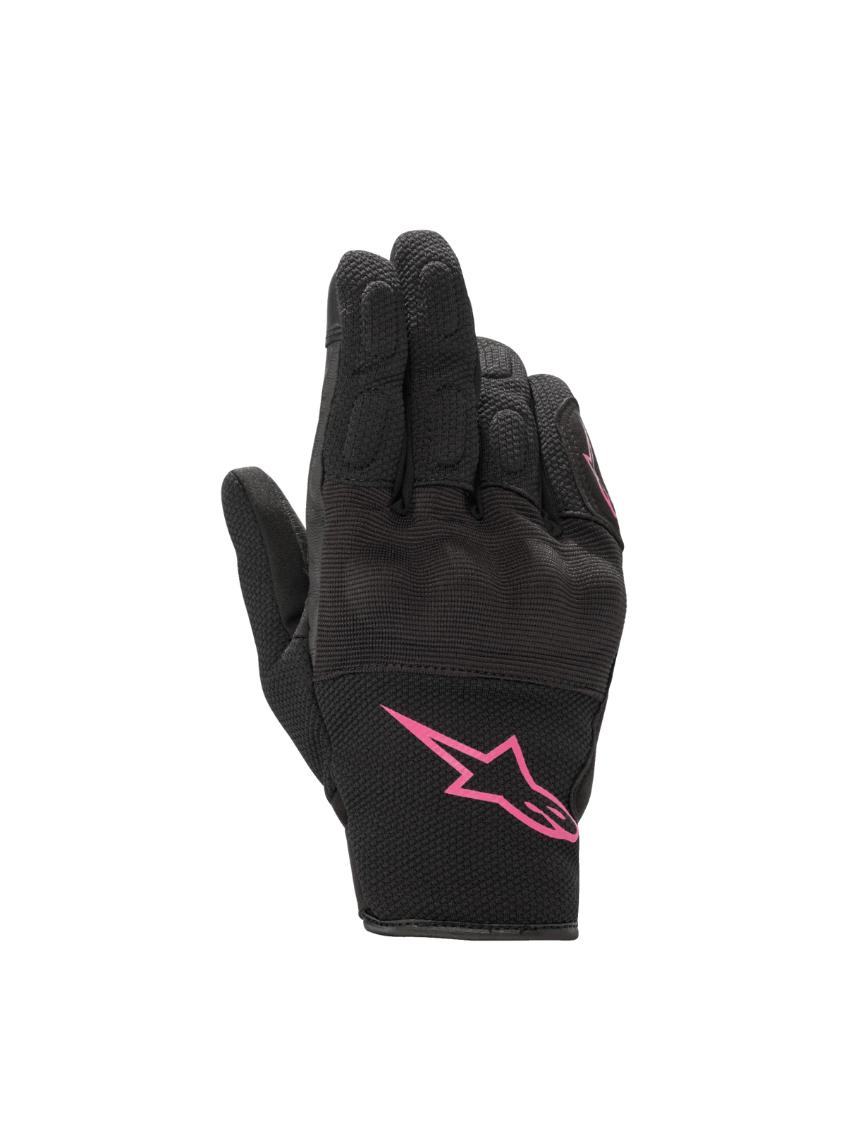 Alpinestars Stella S-Max Drystar, gants de moto imperméables pour femme, noirs et fuchsia, avec protection des articulations, certifiés CE