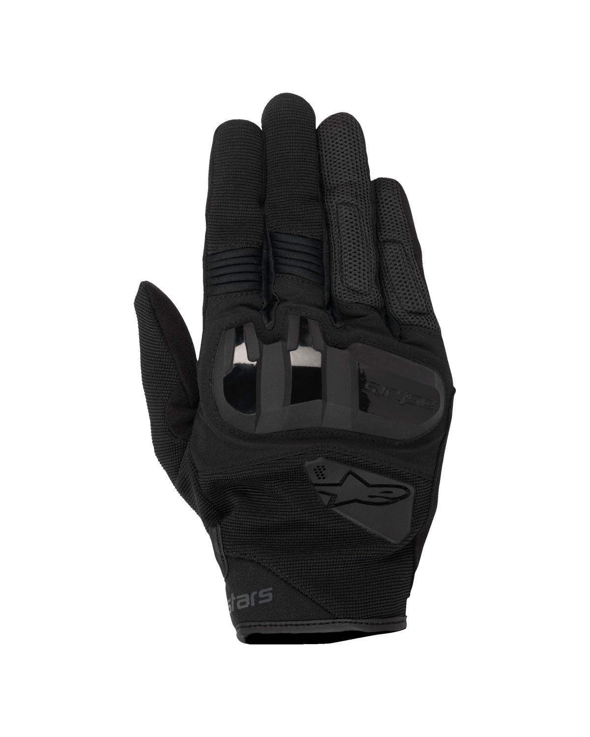 Alpinestars Chrome V2 Handschuhe, Motorradhandschuhe, Black Asphalt, mit weichem 3D-TPU-Knöchelschutz, Belüftungseinsätzen aus Stretch-Mesh und Akkordeon-Fingereinsätzen, kurzes urbanes Design
