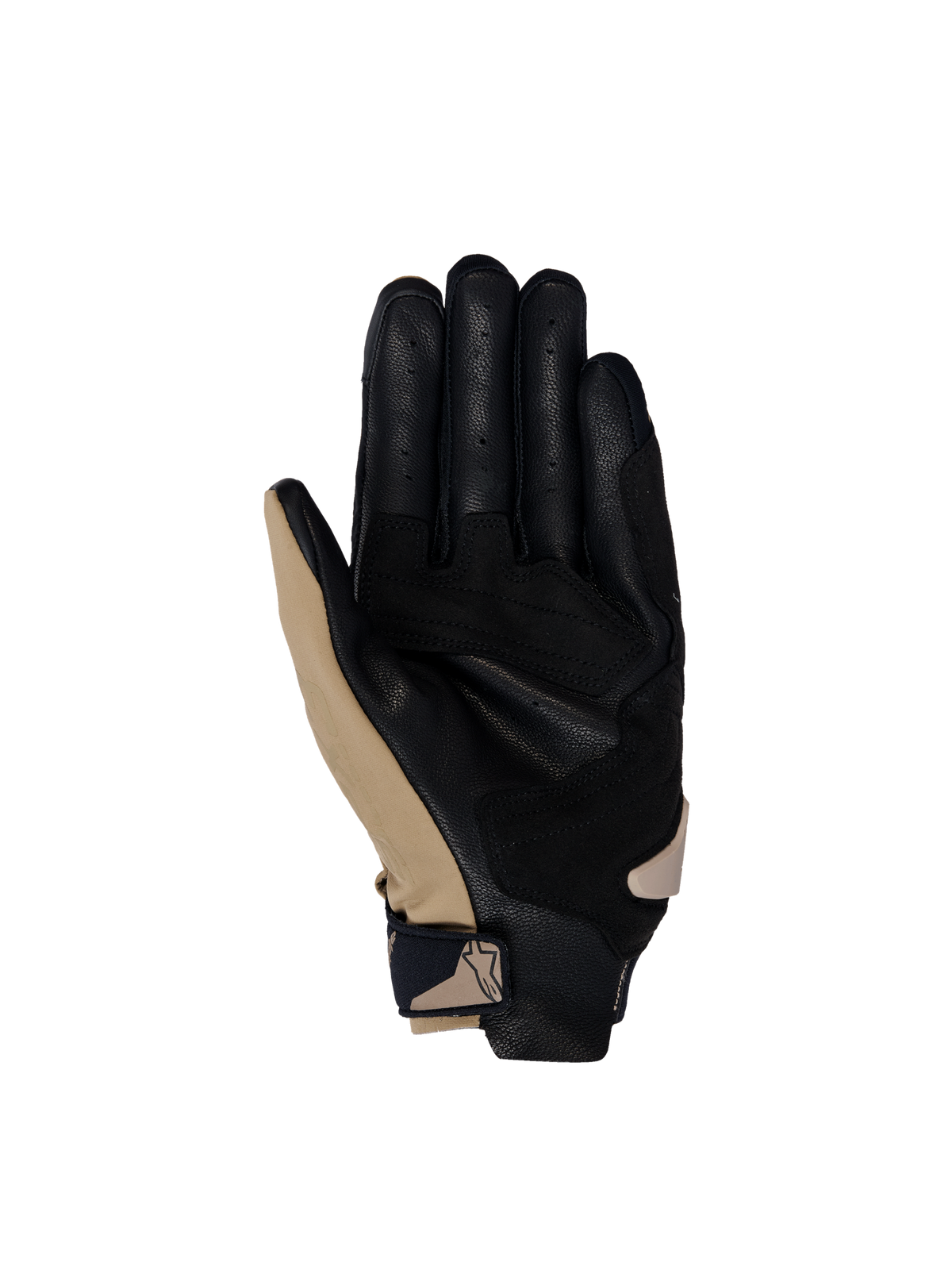 Alpinestars SP X 3 Handschuhe, Motorradhandschuhe, Schwarz und Braun, perforierte Lederinnenhand, Herrenmodell.