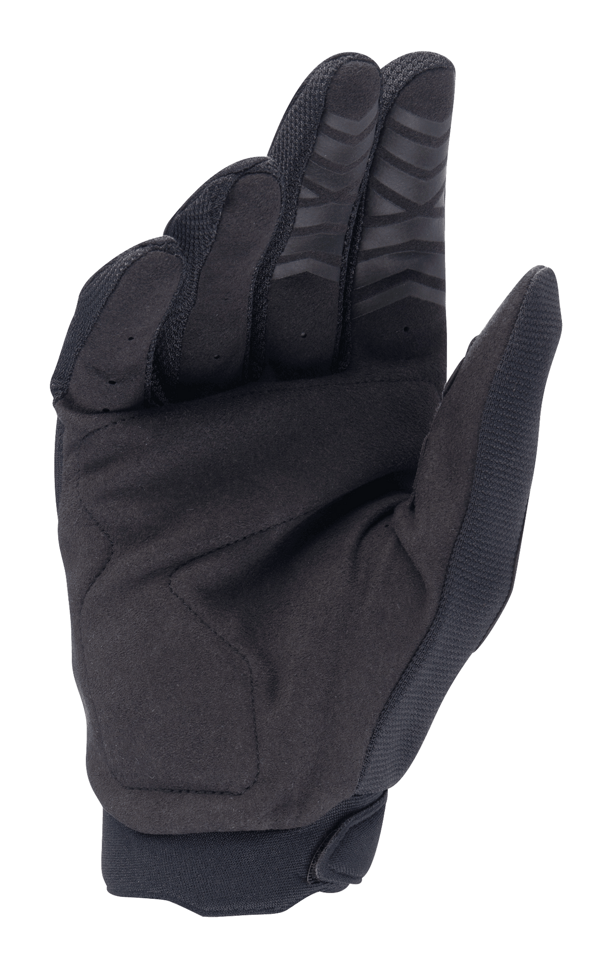 Alpinestars Honda Full Bore handschoenen, motorcross handschoenen, zwart, handpalmweergave met synthetisch suède voor duurzaamheid, siliconen grip op de vingertoppen en versterkt duimstuk, ontworpen voor off-road prestaties