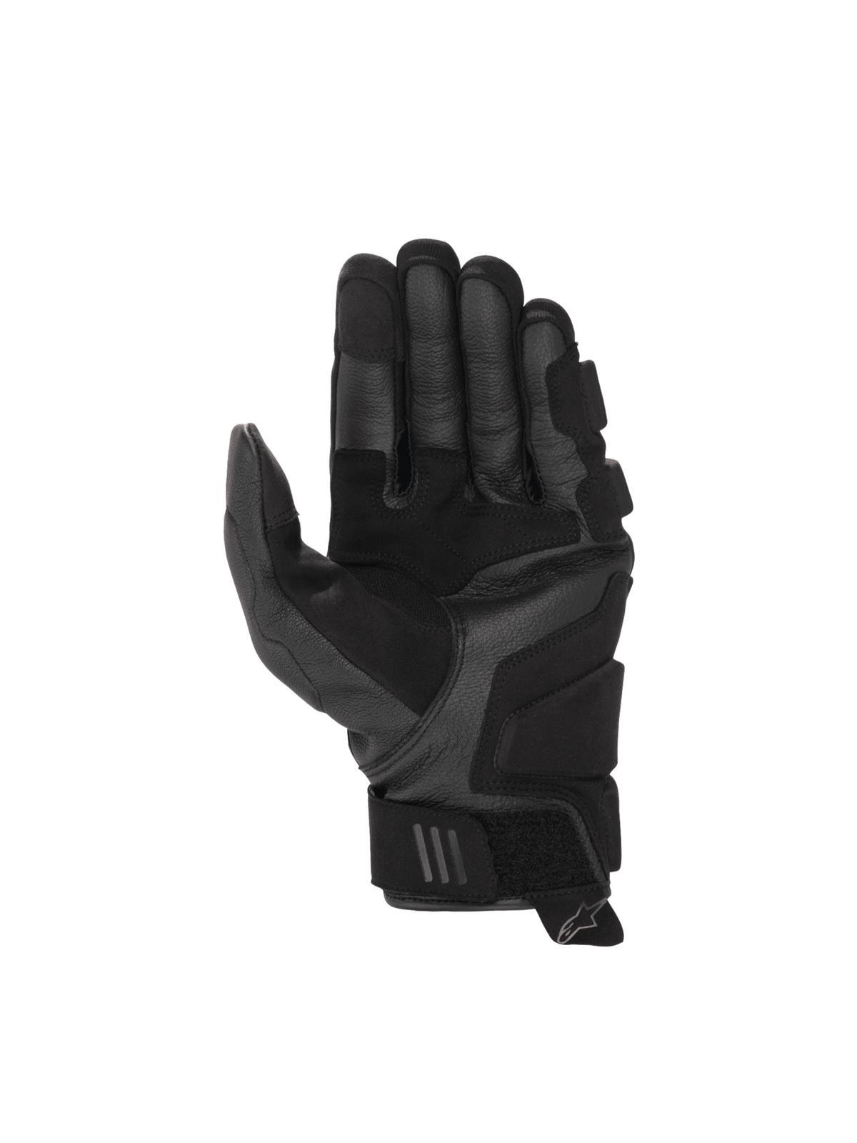 Gants en cuir Air Phenom Alpinestars, gants de moto noirs pour homme, paume en cuir de chèvre perforé avec zones renforcées