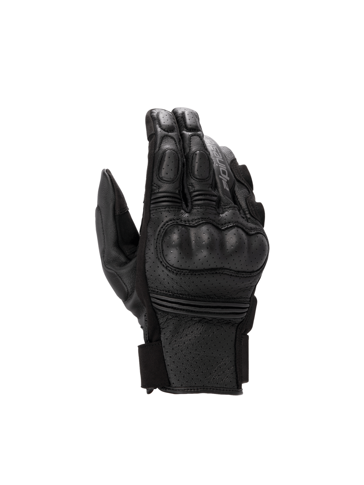 Alpinestars Phenom Air, gants de moto sport pour homme, noirs, en cuir perforé avec protection rigide des articulations