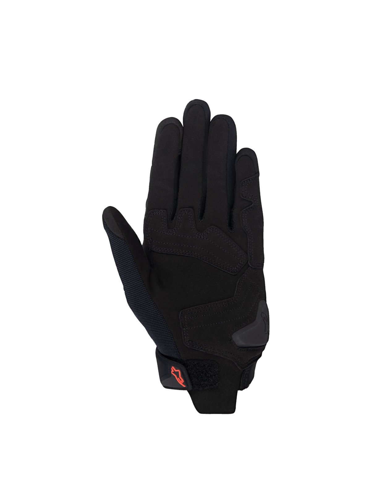 Alpinestars Stella SP X 1 Gloves, women's motorcycle sport gloves, black and red, synthetic leather palm with reinforced strike zones and TPR sliders.