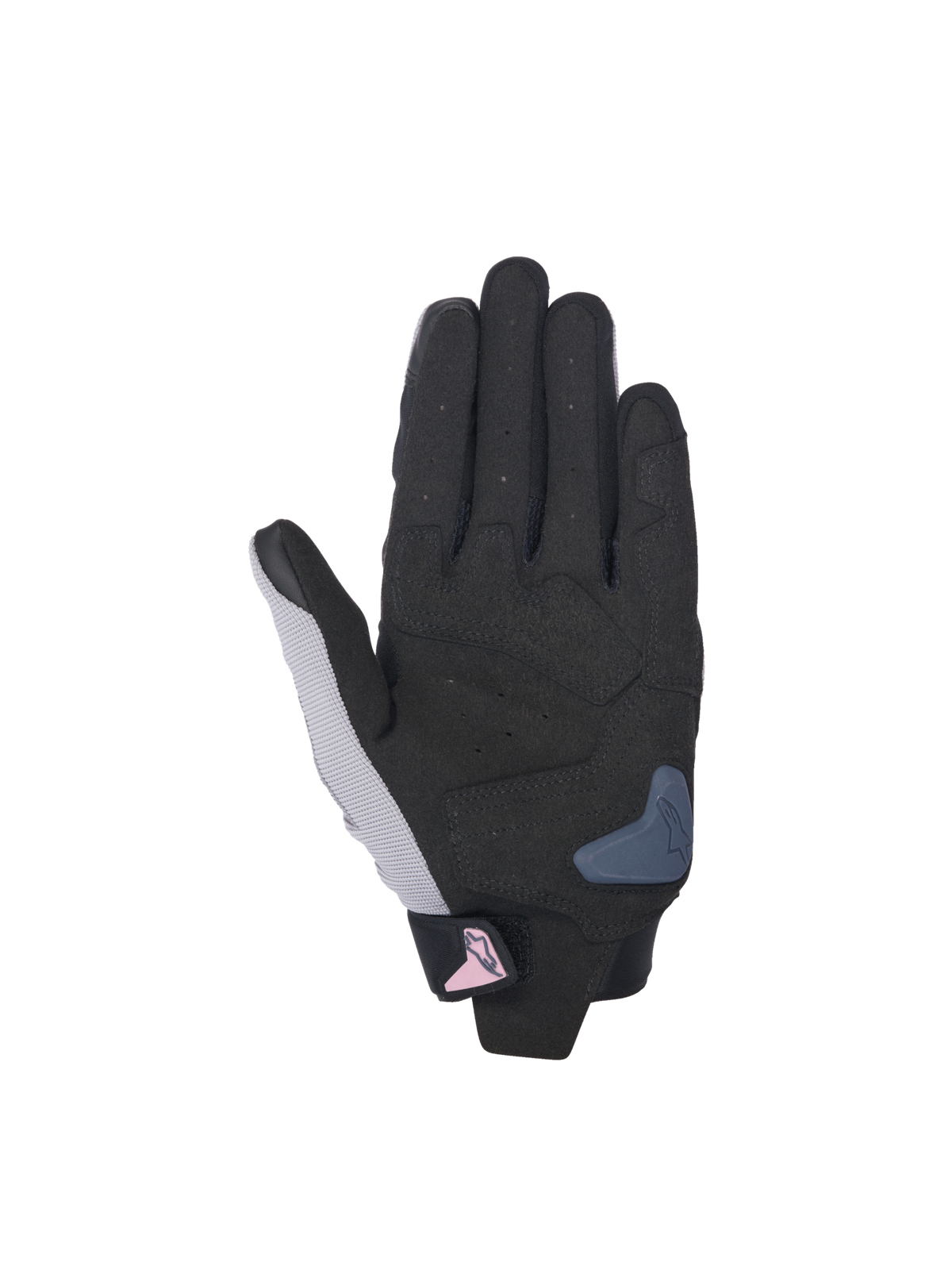 Alpinestars Stella SP X 1 Damen-Motorradhandschuhe, Schwarz und Grau, Handfläche aus synthetischem Leder mit TPR-Handflächenslider.