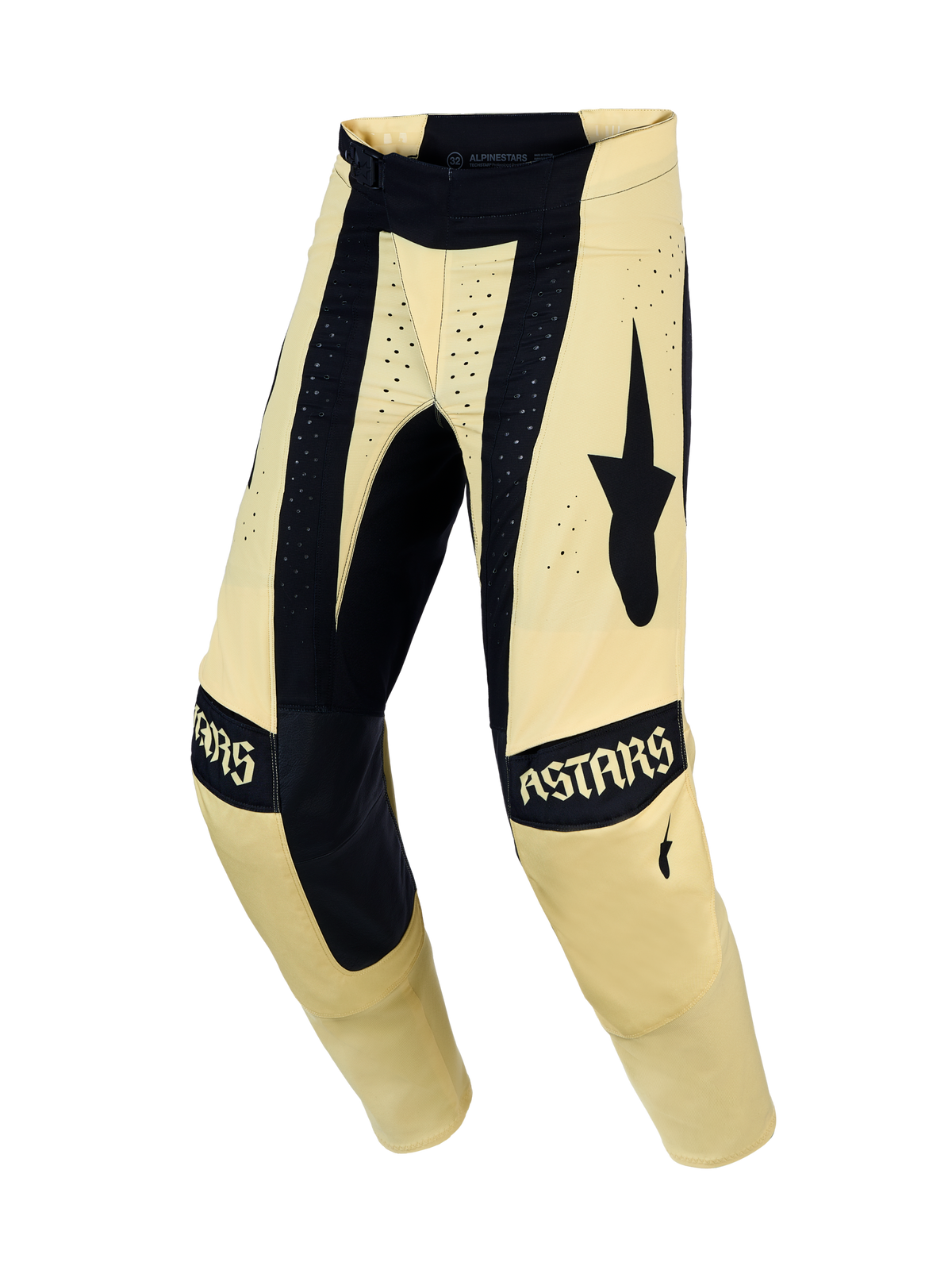 Alpinestars pantalon Techstar Atrox, pantalon de motocross jaune et noir pour homme, construction de genou Babel et zones extensibles pour le racing tout-terrain